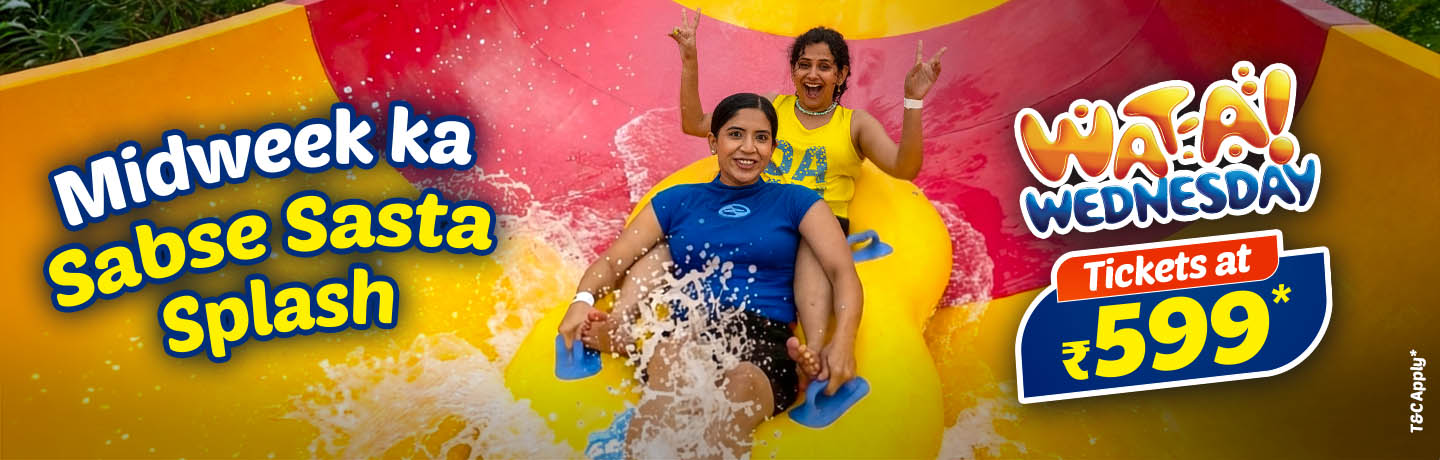 WAT-a-Wednesday offers in Indore | WAT-a-Wednesday at aqua Imagicaa indore banner