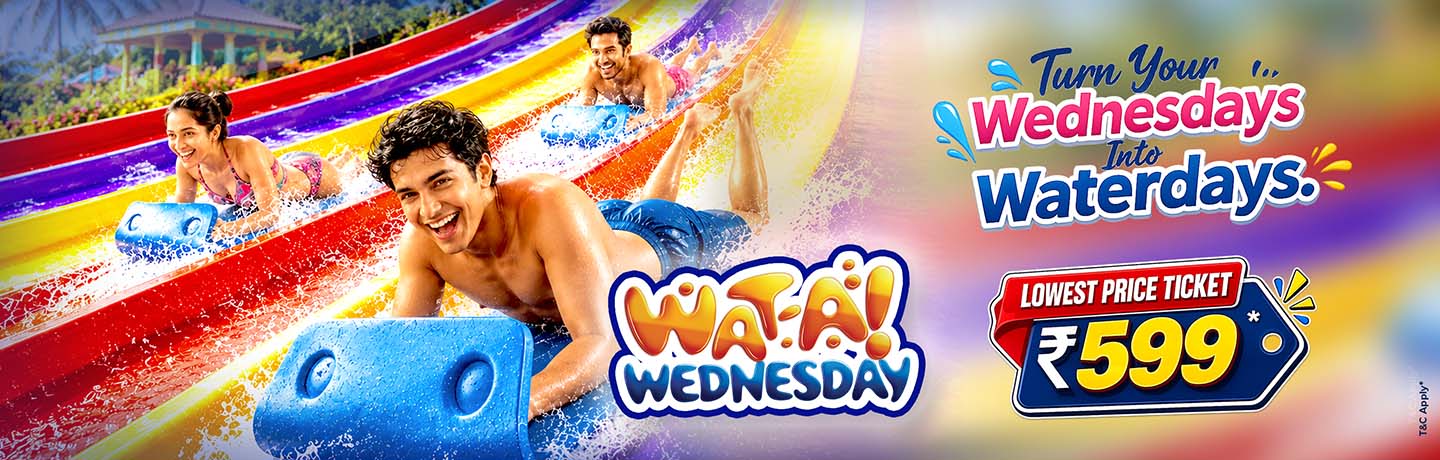 WAT-a-Wednesday offers in Indore | WAT-a-Wednesday at aqua Imagicaa indore banner
